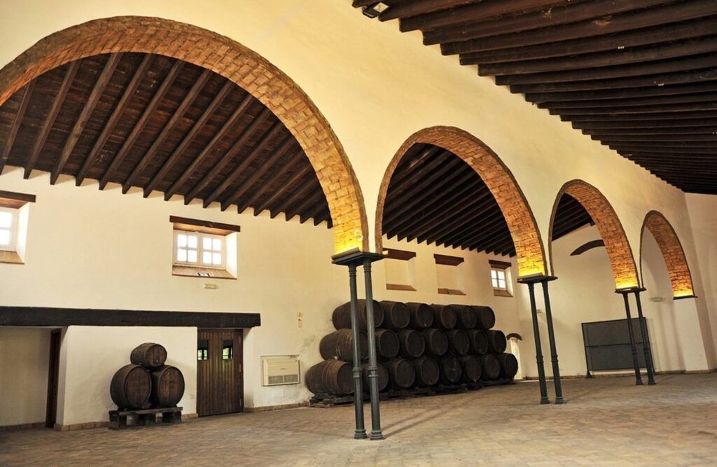 Vista interior de Bodegas Góngora en Villanueva del Ariscal