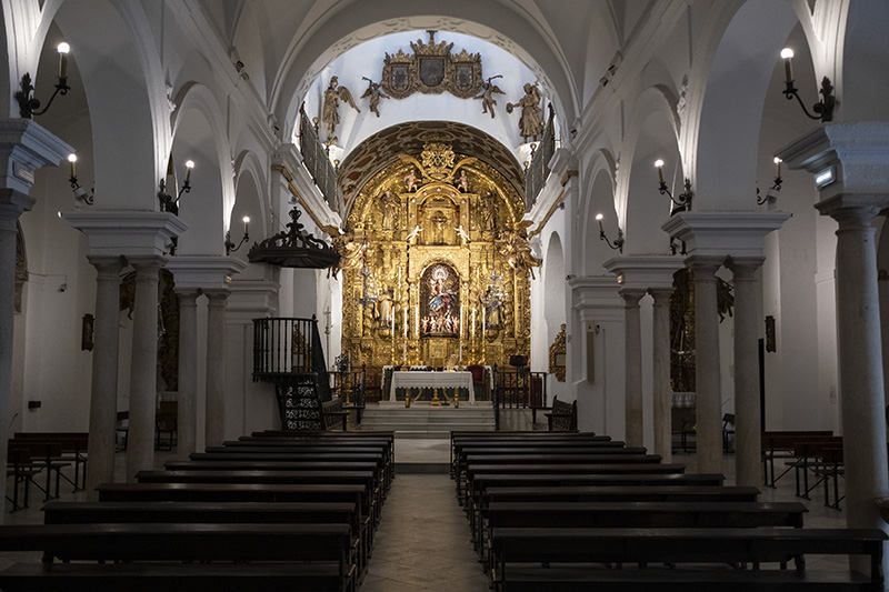 Interior de la Colegiata de Olivares. Ruta del Conde Duque de Olivares