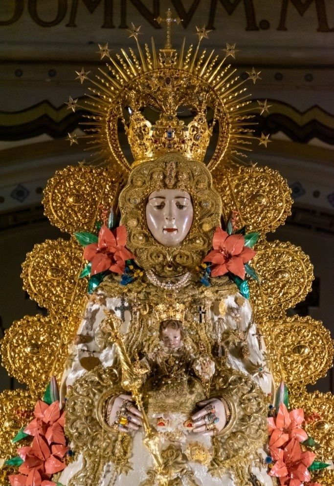 La Virgen del Rocío, patrona de Almonte, Huelva